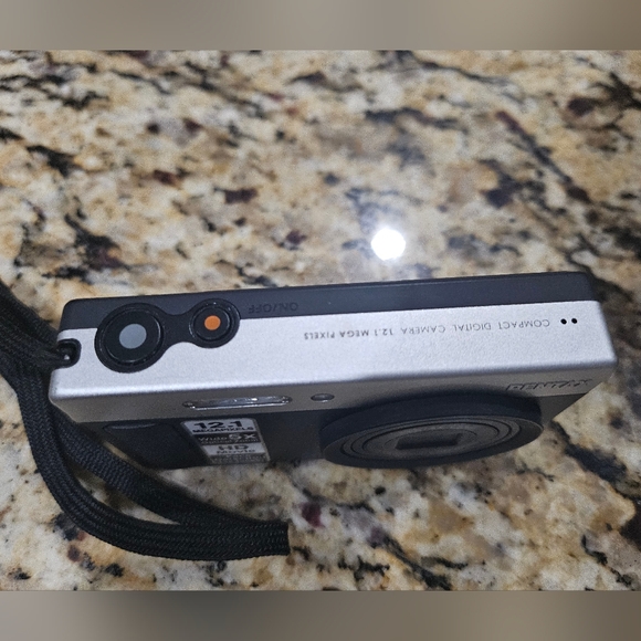 Pentax Optio H90 Digital Camera - Black and Silver